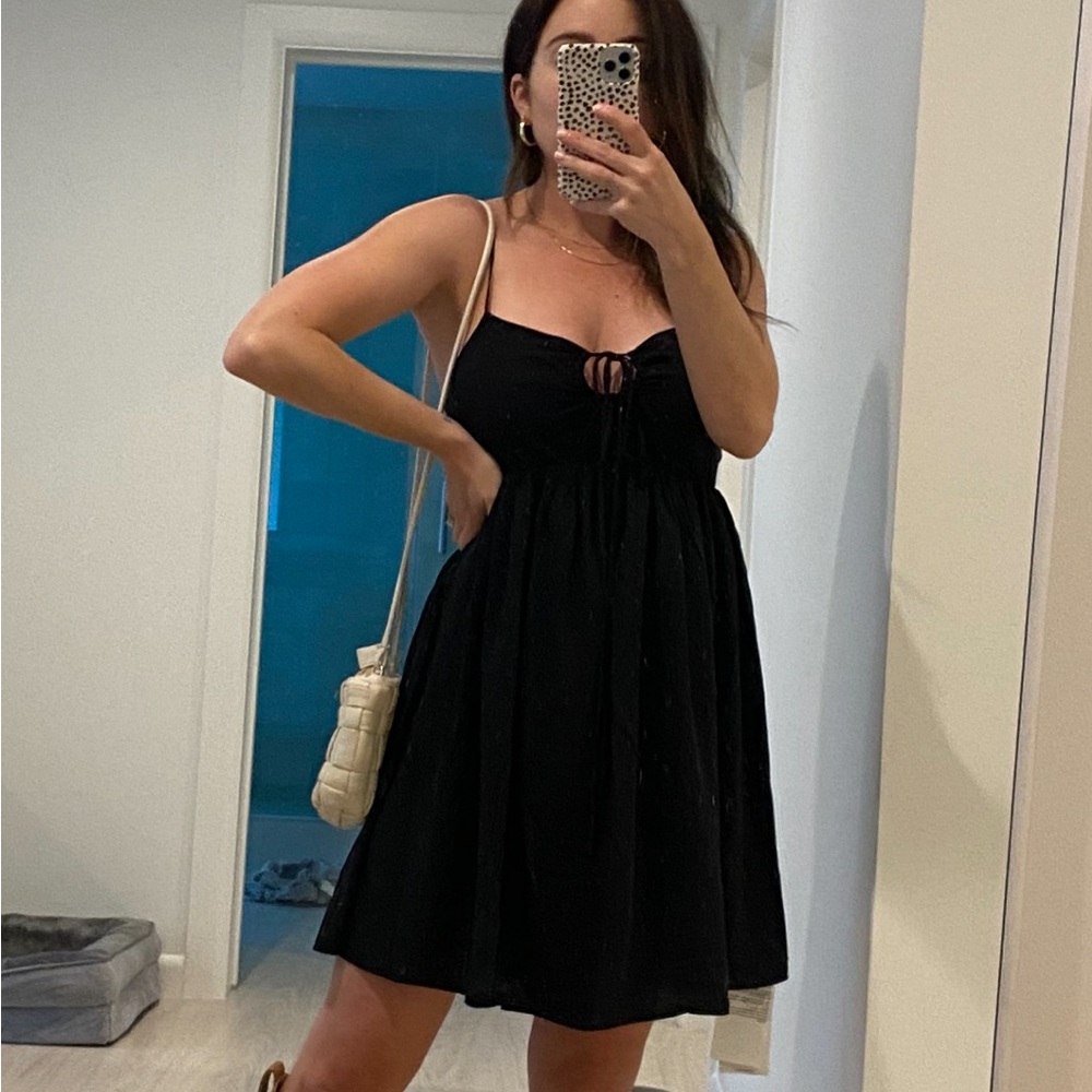 Abercrombie black babydoll dress